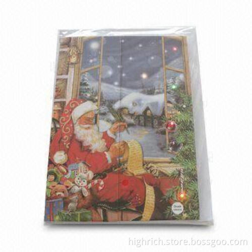A5 Postcard, Comes in Red, Yellow, Orange, Blue, Jade and White LED Colors
